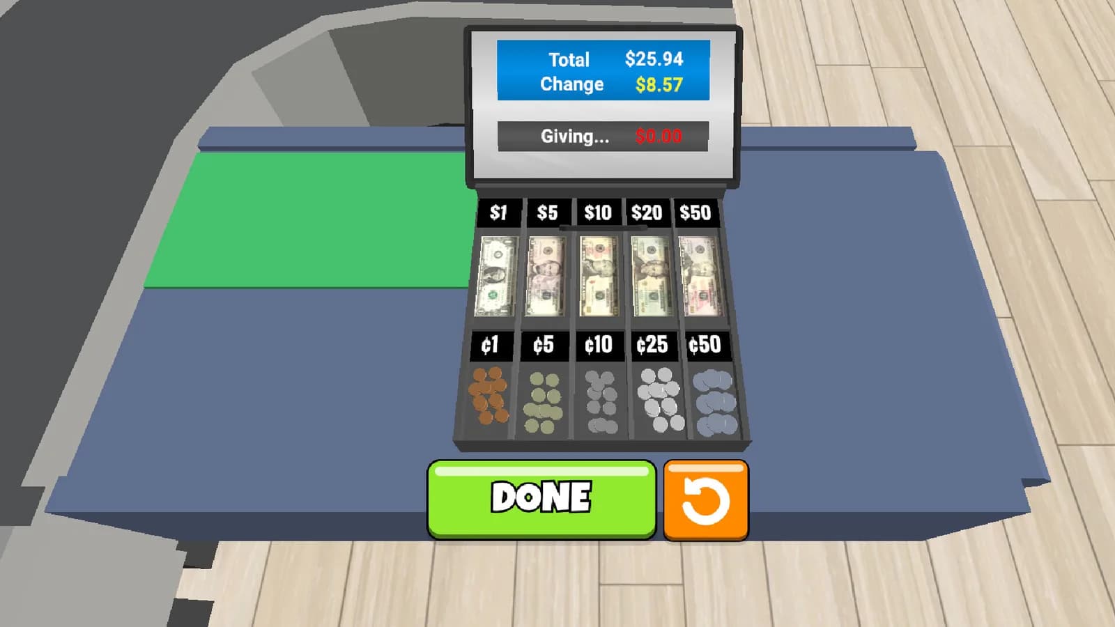 Market Cashier Simulator — скриншот