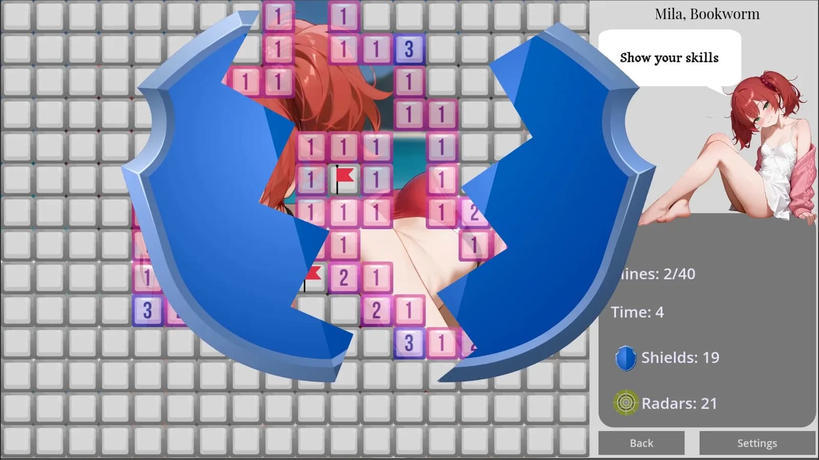Anime Minesweeper — скриншот