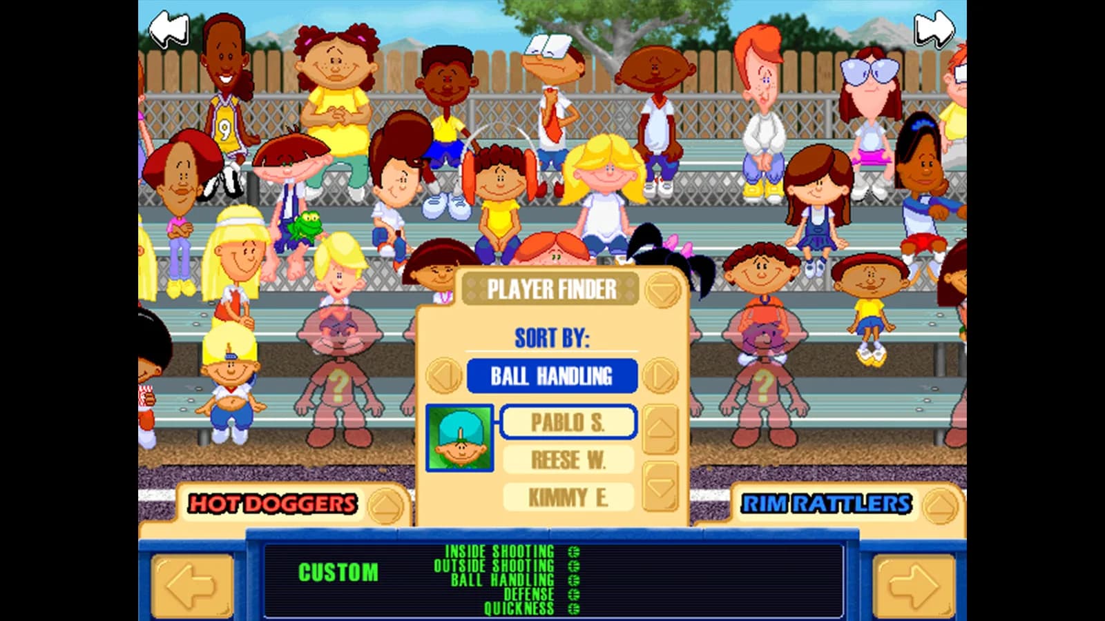 Backyard Basketball '01 — скриншот