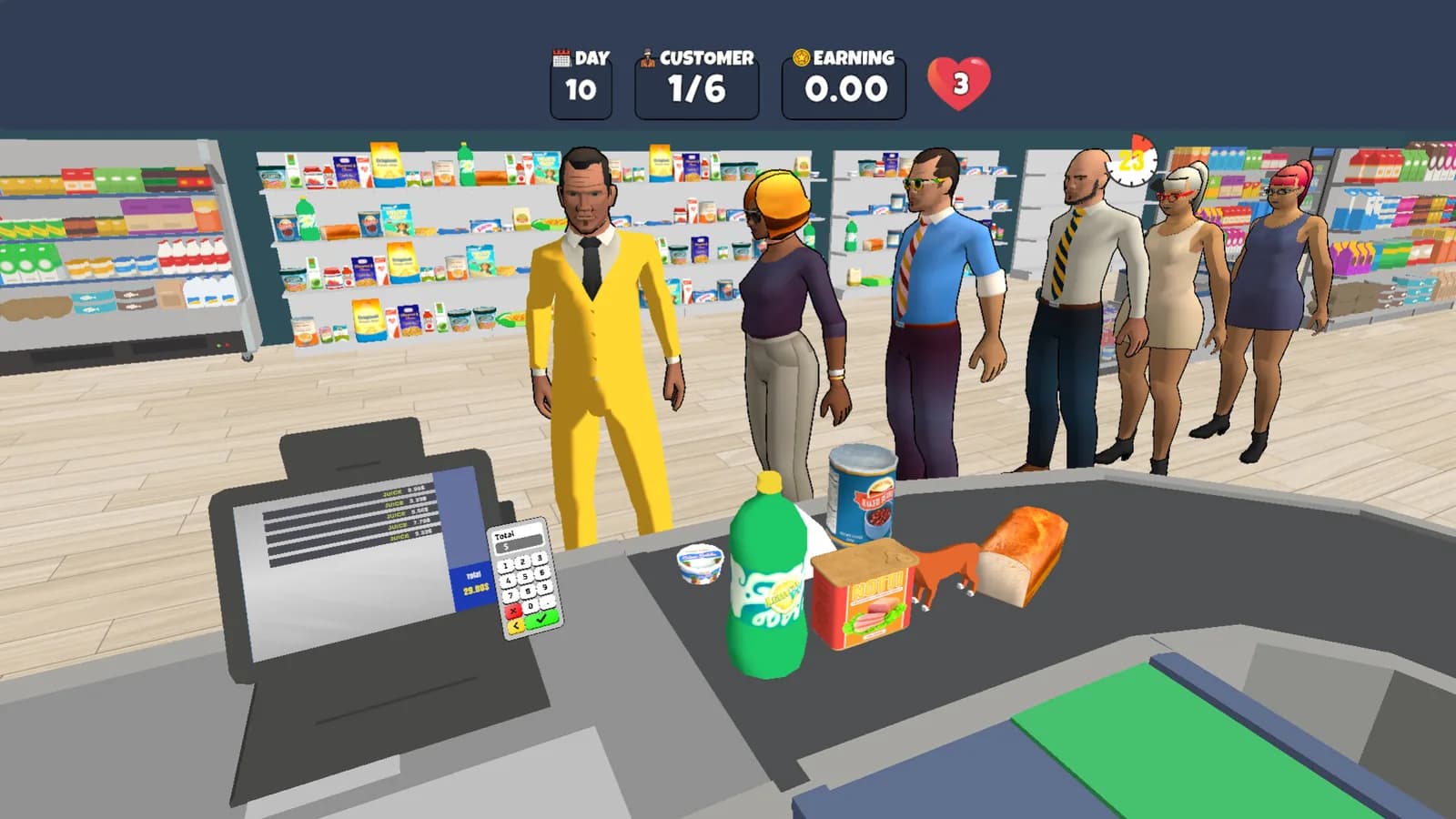 Market Cashier Simulator — скриншот