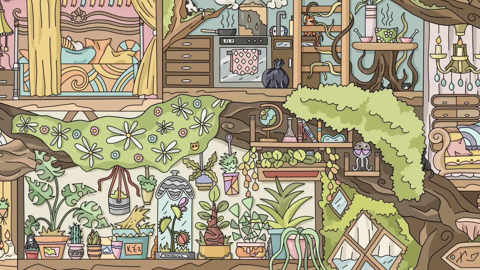 FIND KITTENS 5: Magic Tree — скриншот