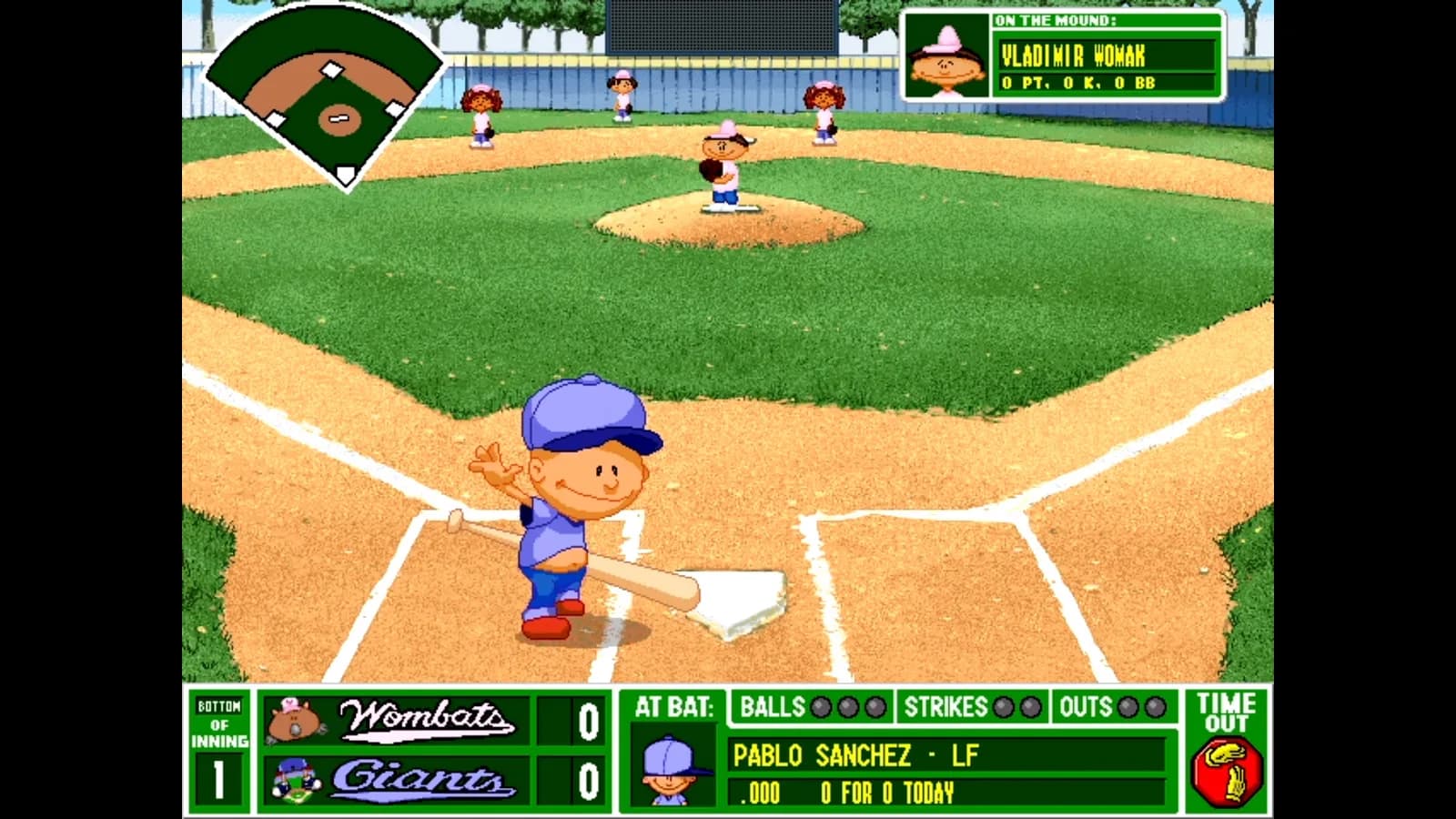 Backyard Baseball '97 — скриншот