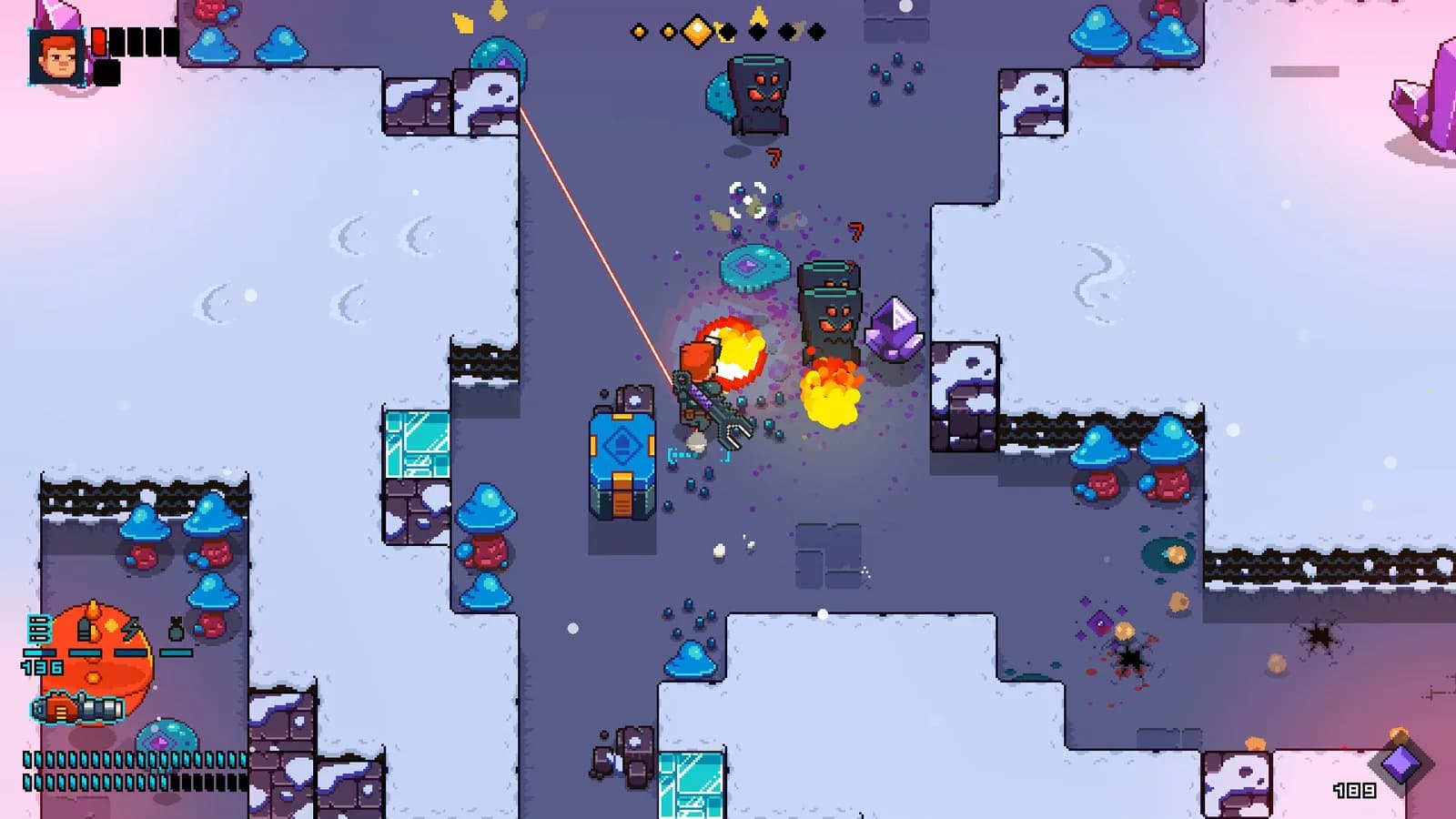 Space Robinson: Hardcore Roguelike Action — скриншот