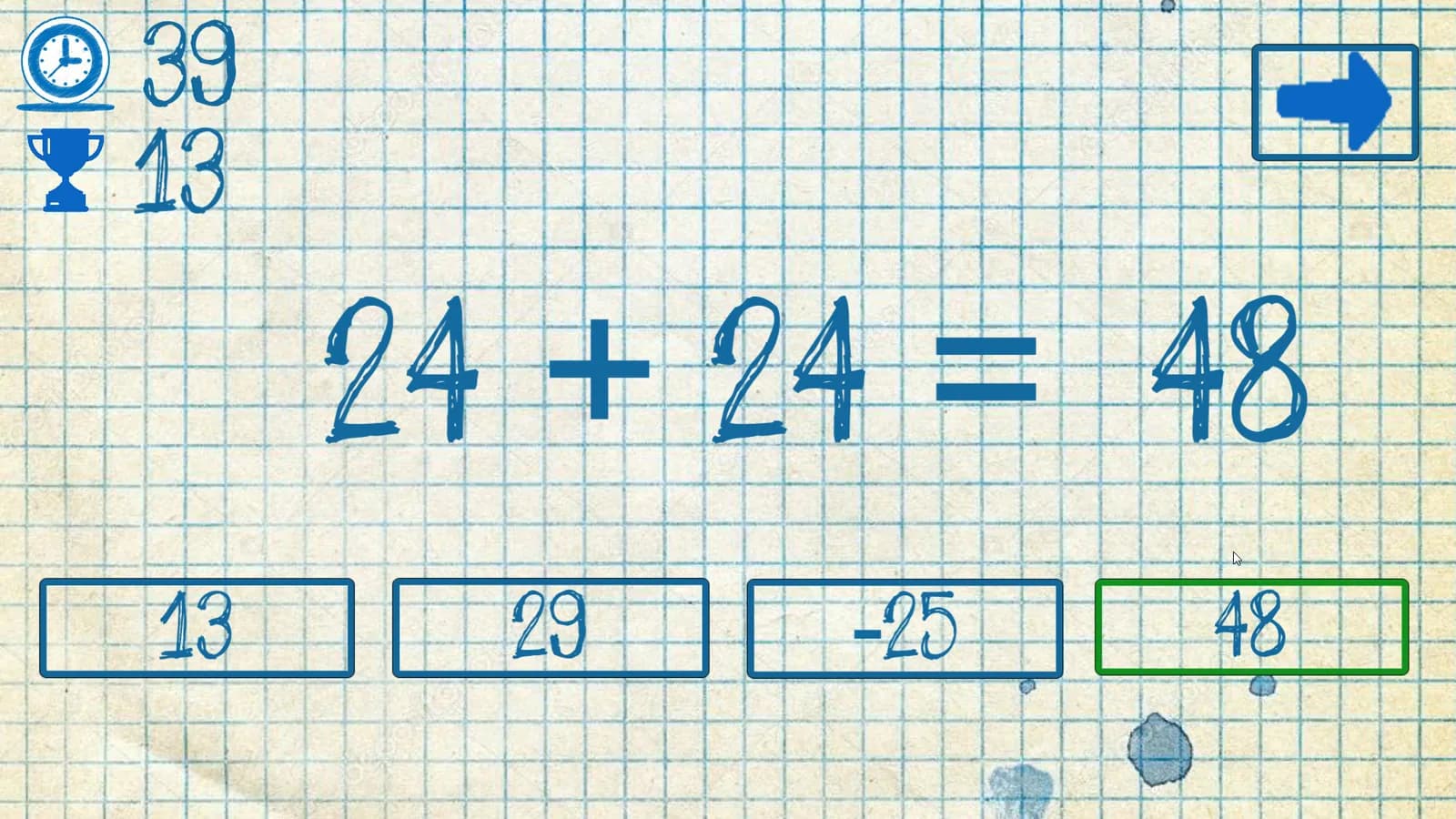 The young mathematician: Easy difficulty — скриншот