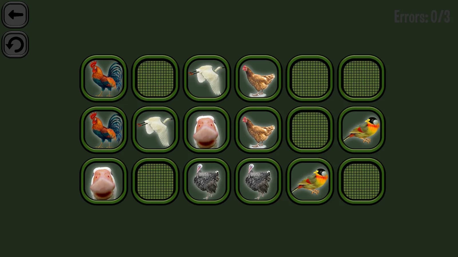 Animals Memory: Birds — скриншот