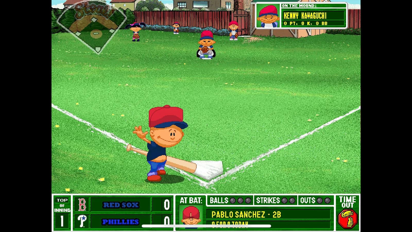 Backyard Baseball '01 — скриншот