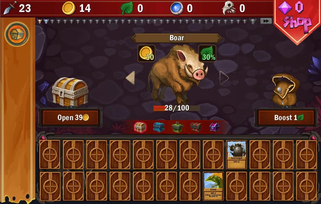 DPS IDLE — скриншот
