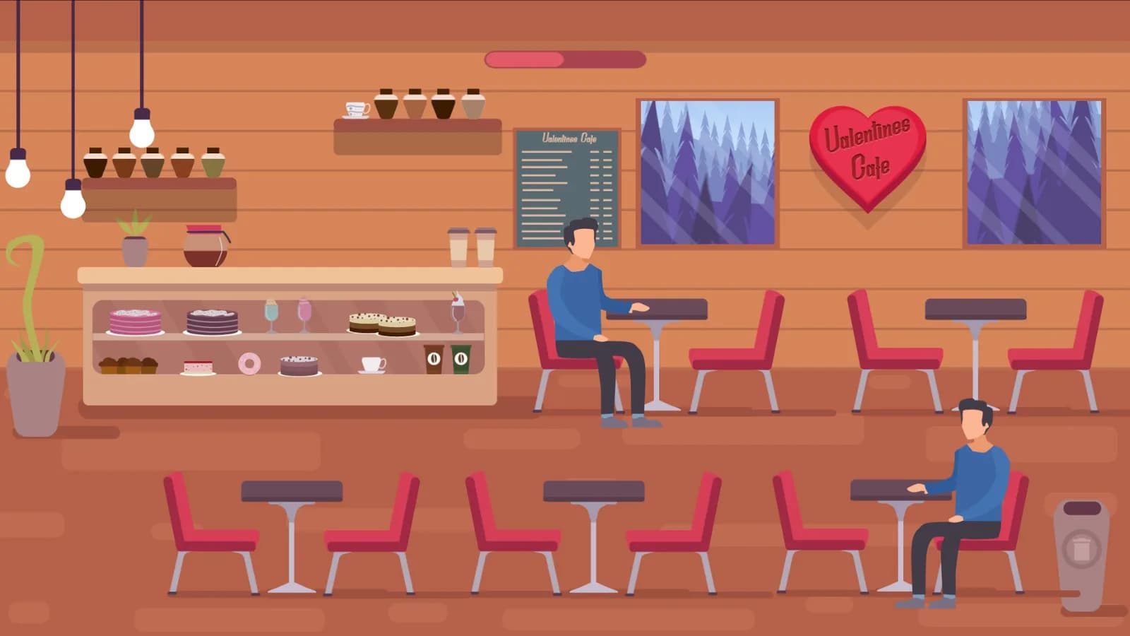 Valentines Cafe — скриншот