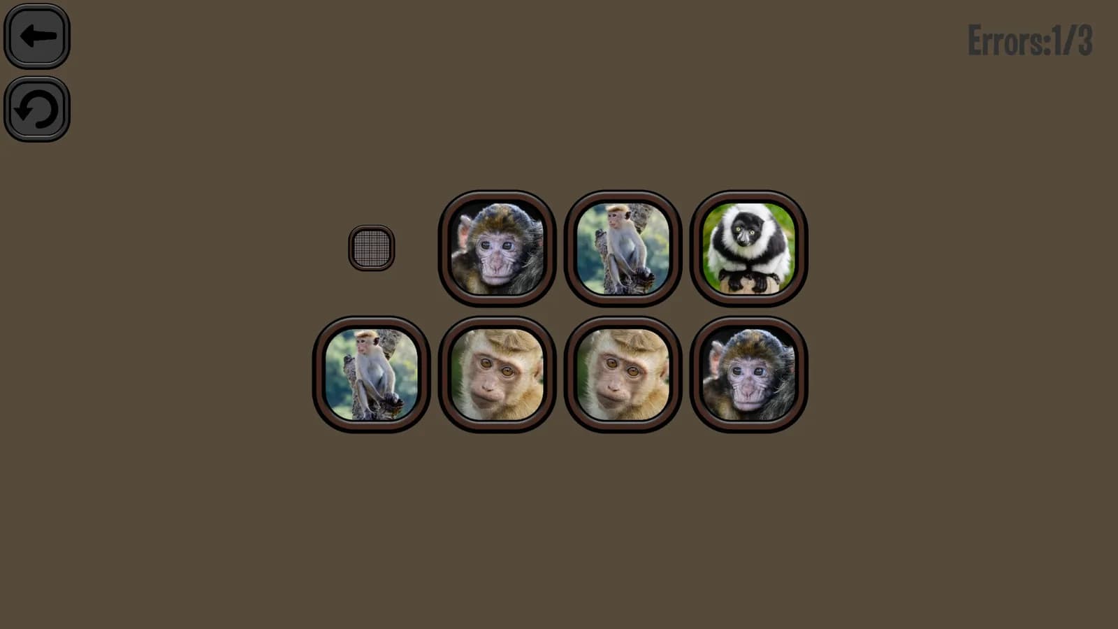 Animals Memory: Monkeys — скриншот