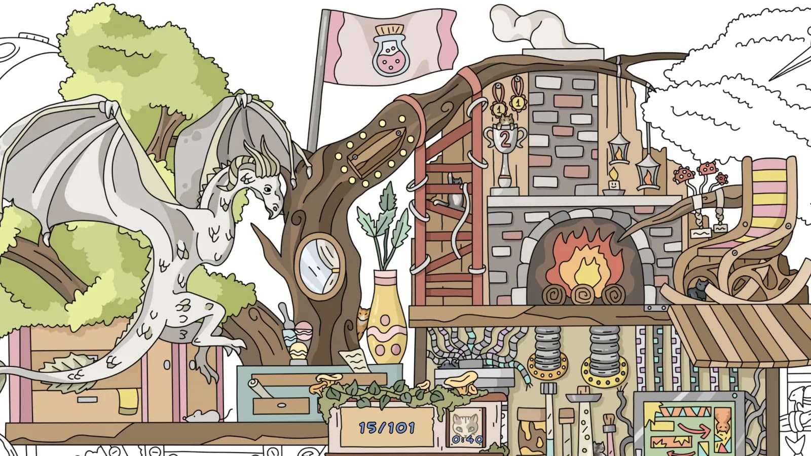 FIND KITTENS 5: Magic Tree — скриншот