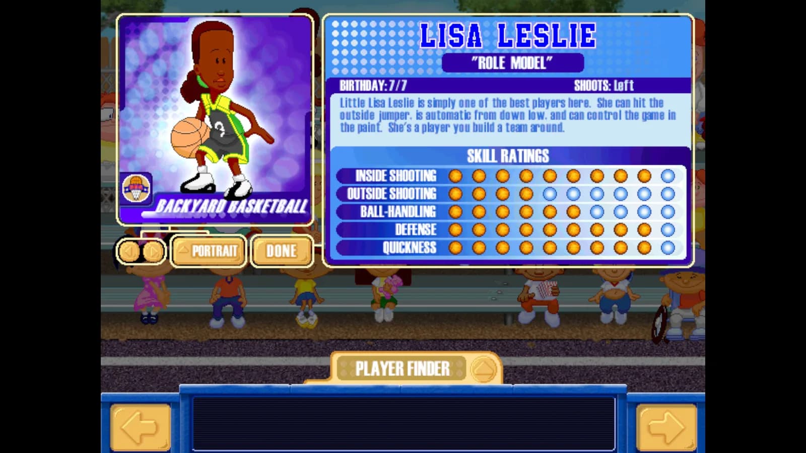 Backyard Basketball '01 — скриншот