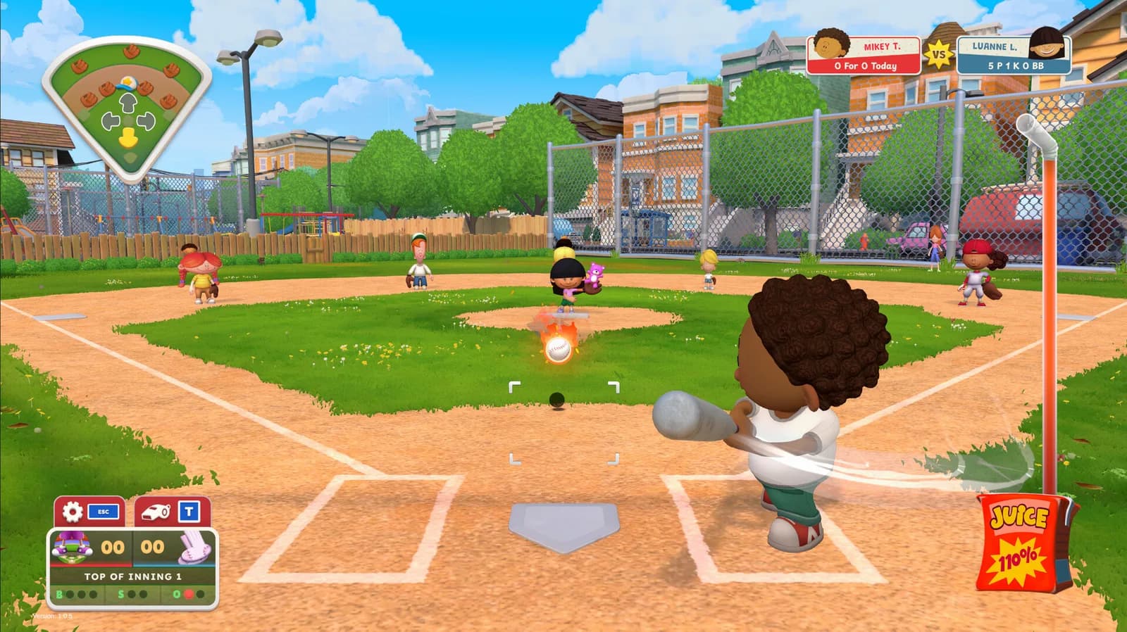 Backyard Baseball — скриншот
