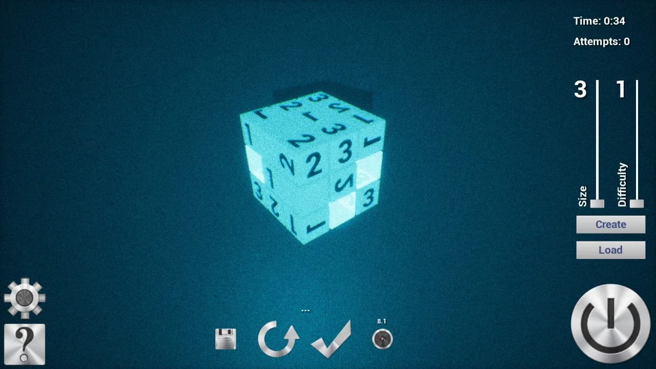 Sudoku3D 2: The Cube — скриншот