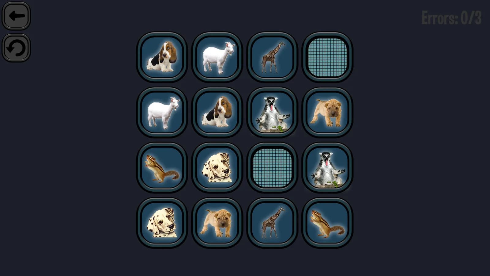 Animals Memory — скриншот