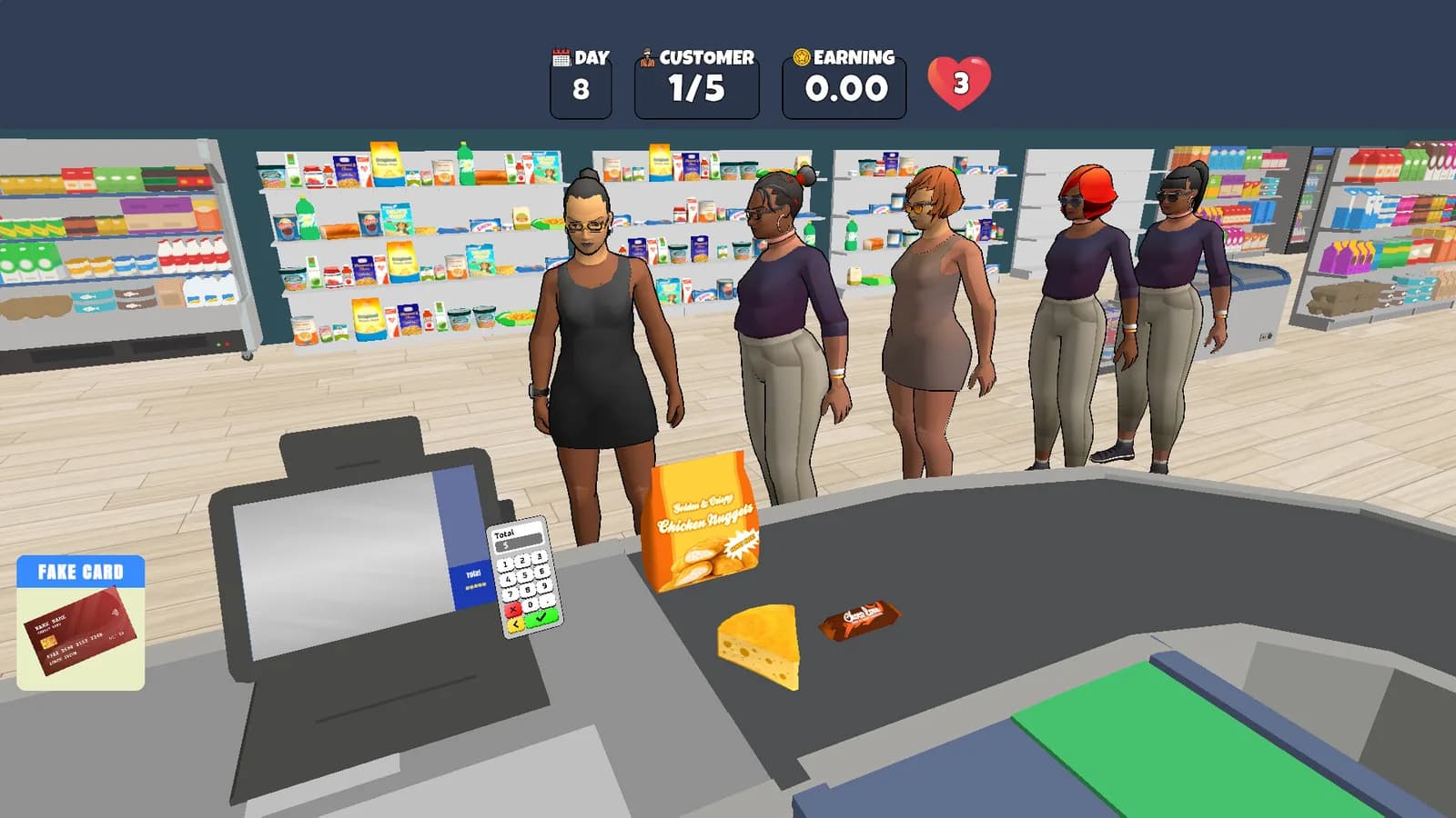 Market Cashier Simulator — скриншот
