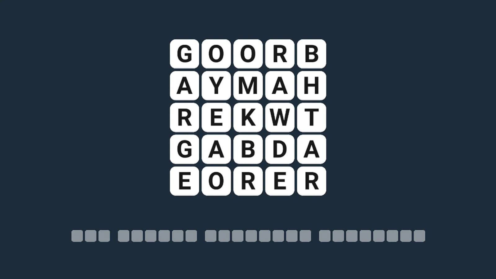 Wordle 5 — скриншот