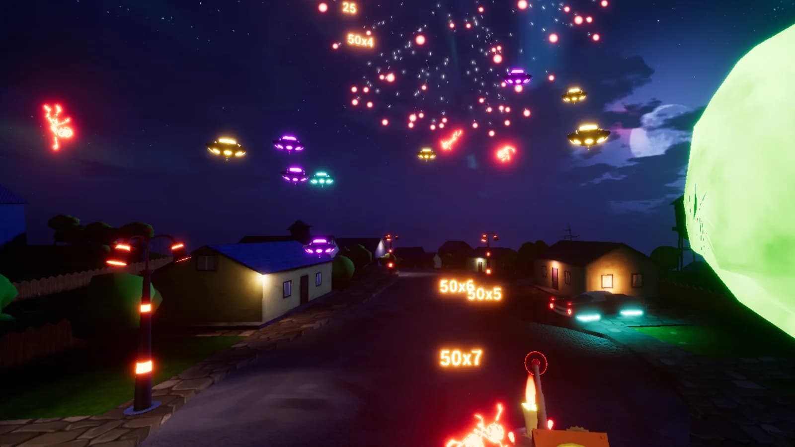 Aliens In The Yard — скриншот
