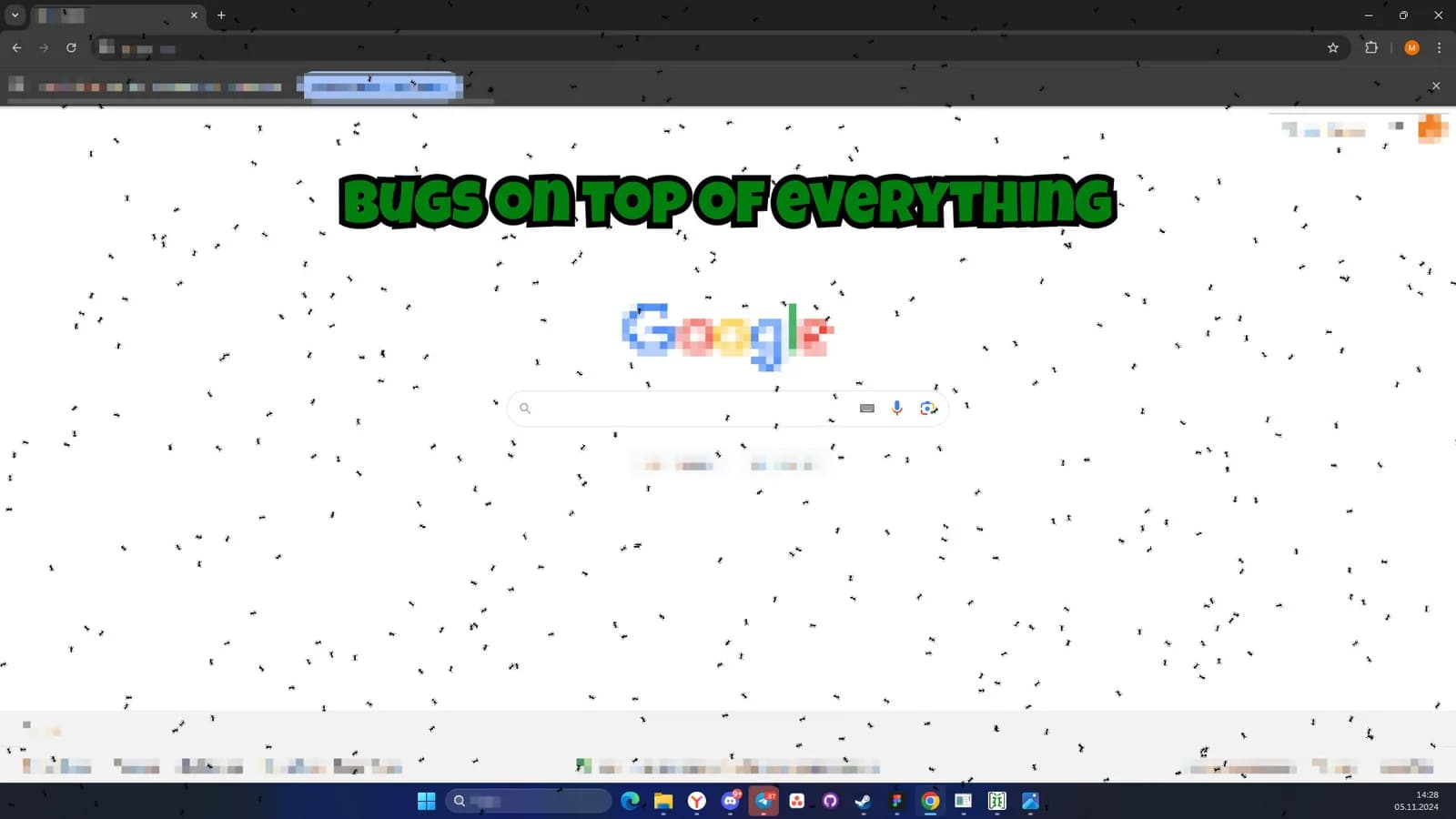 Screen BUG — скриншот