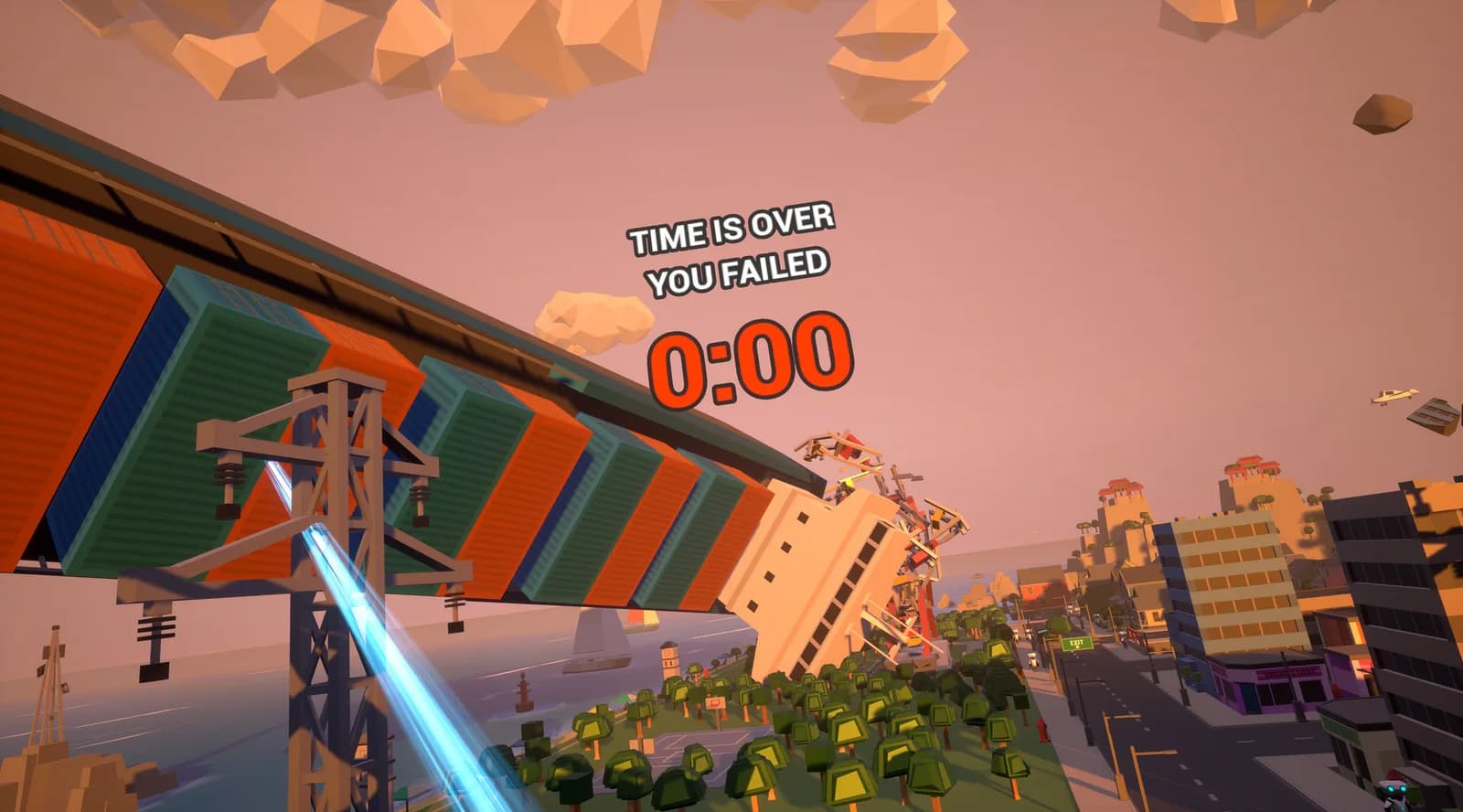 VRobot: VR Giant Robot Destruction Simulator — скриншот