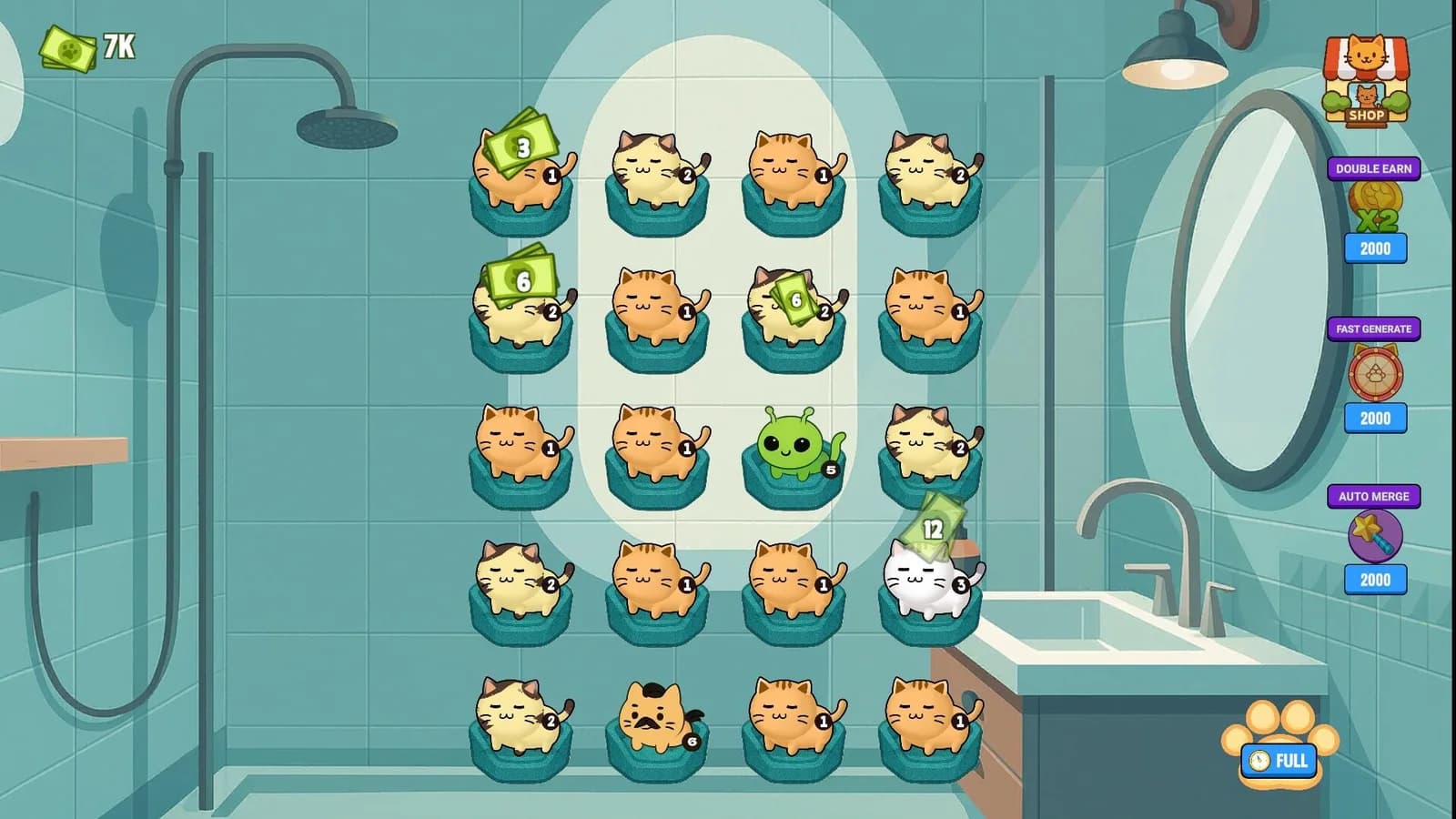 Merge Cats Idle Evolution — скриншот