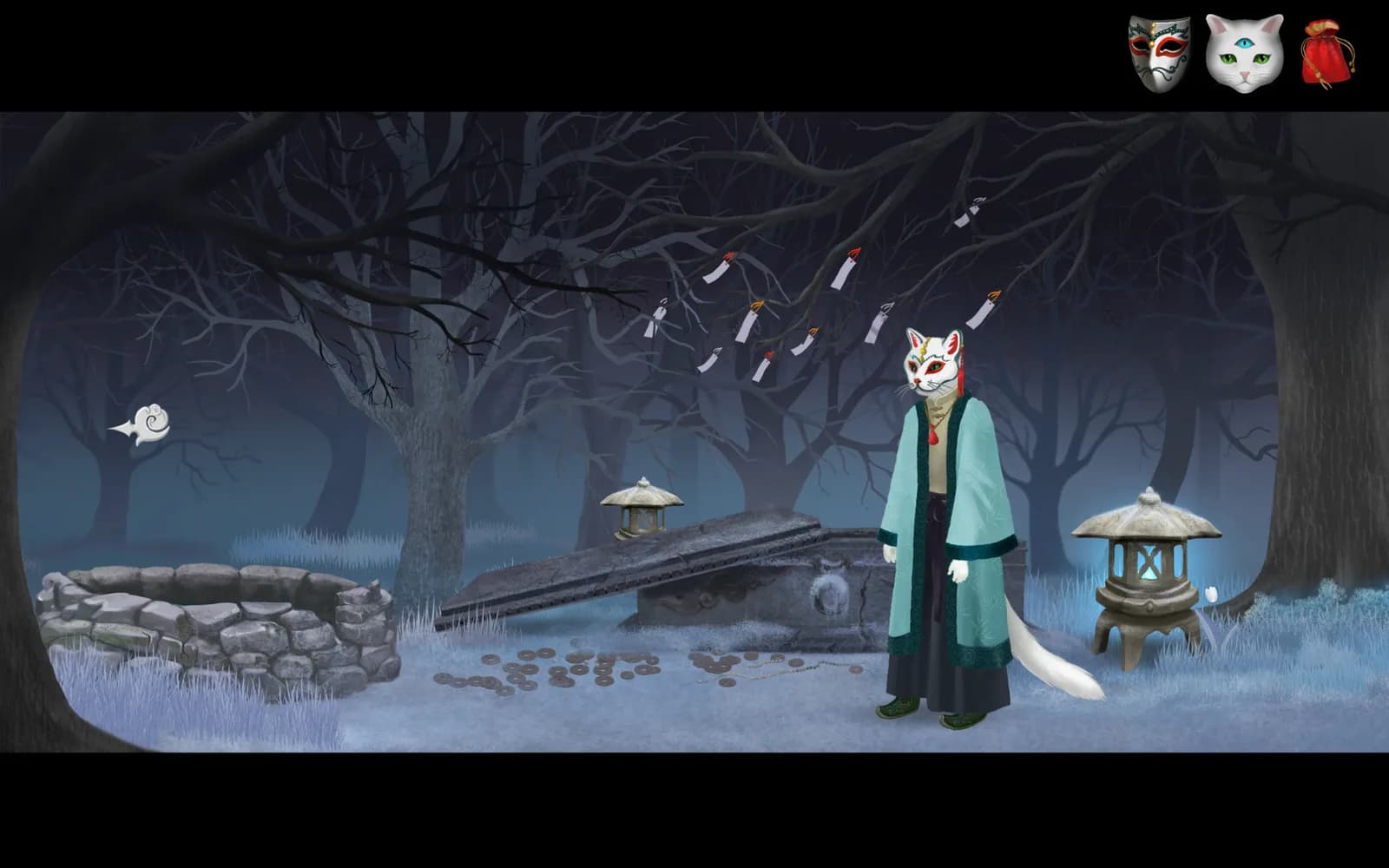 Cat and Ghostly Road — скриншот