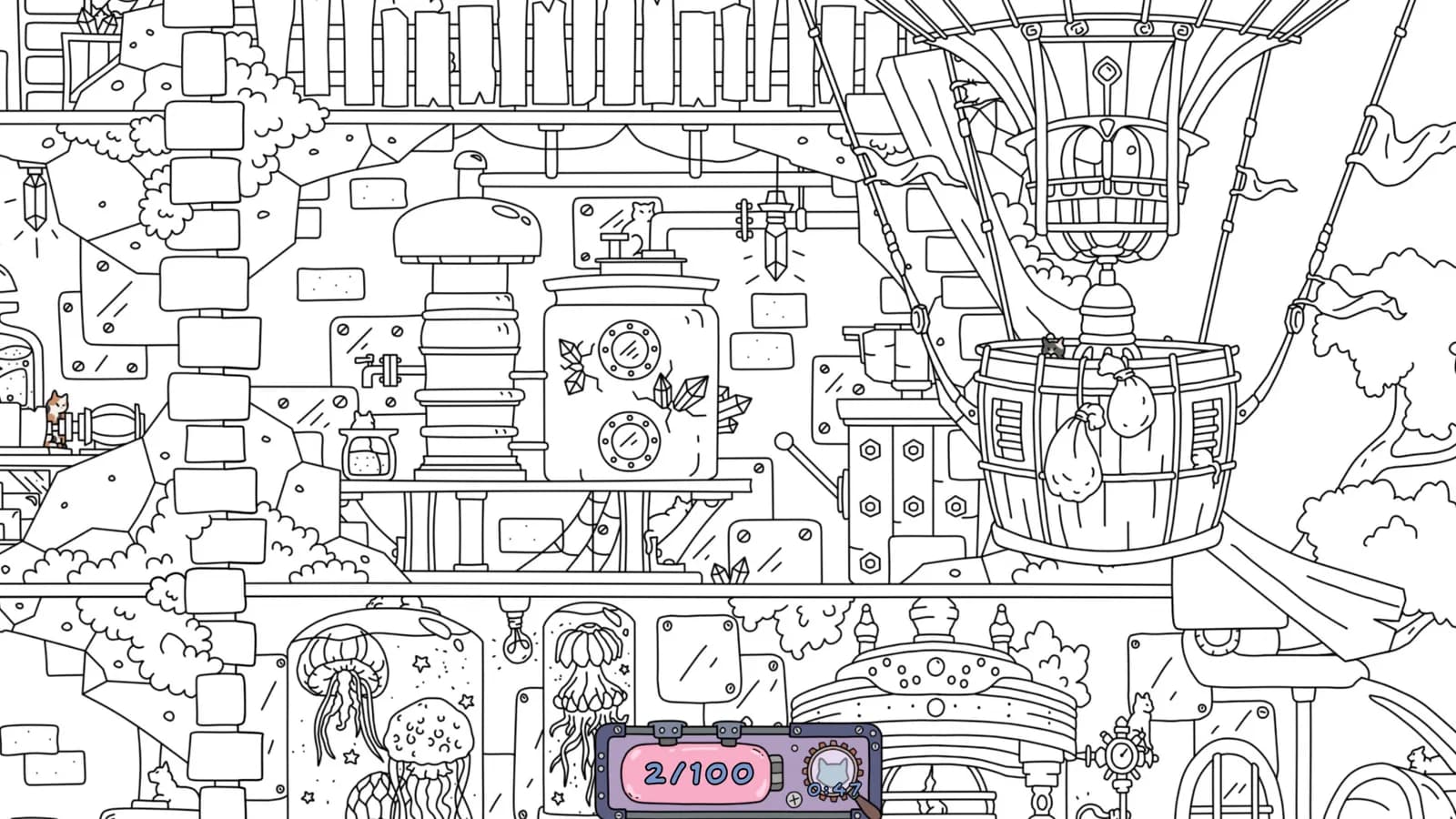 FIND KITTENS 4: Aetherpunk — скриншот