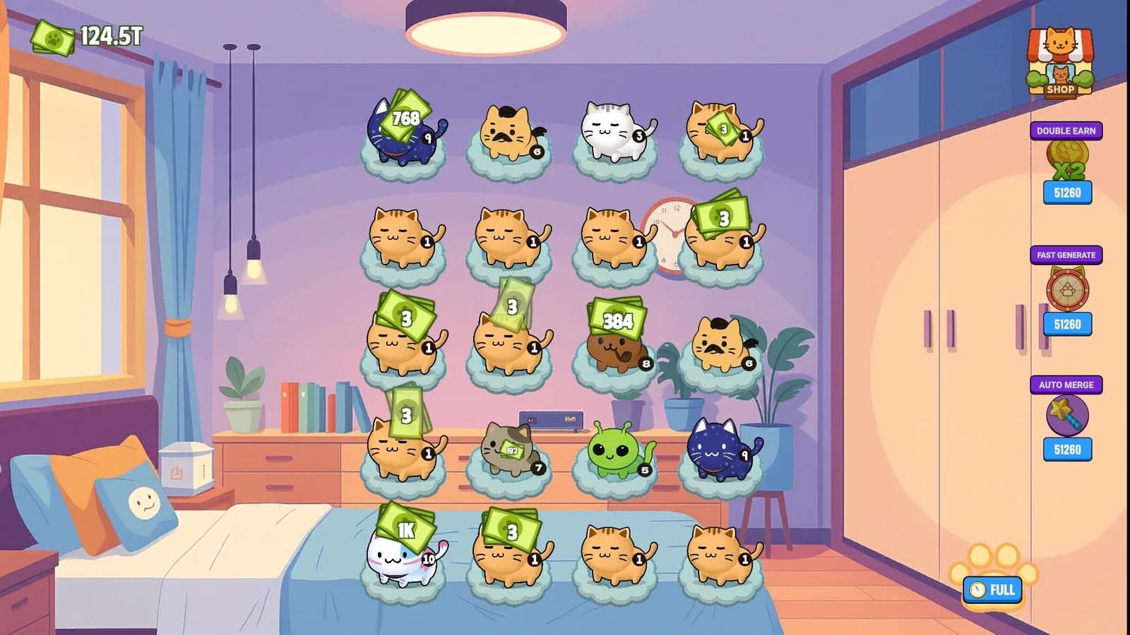 Merge Cats Idle Evolution — скриншот