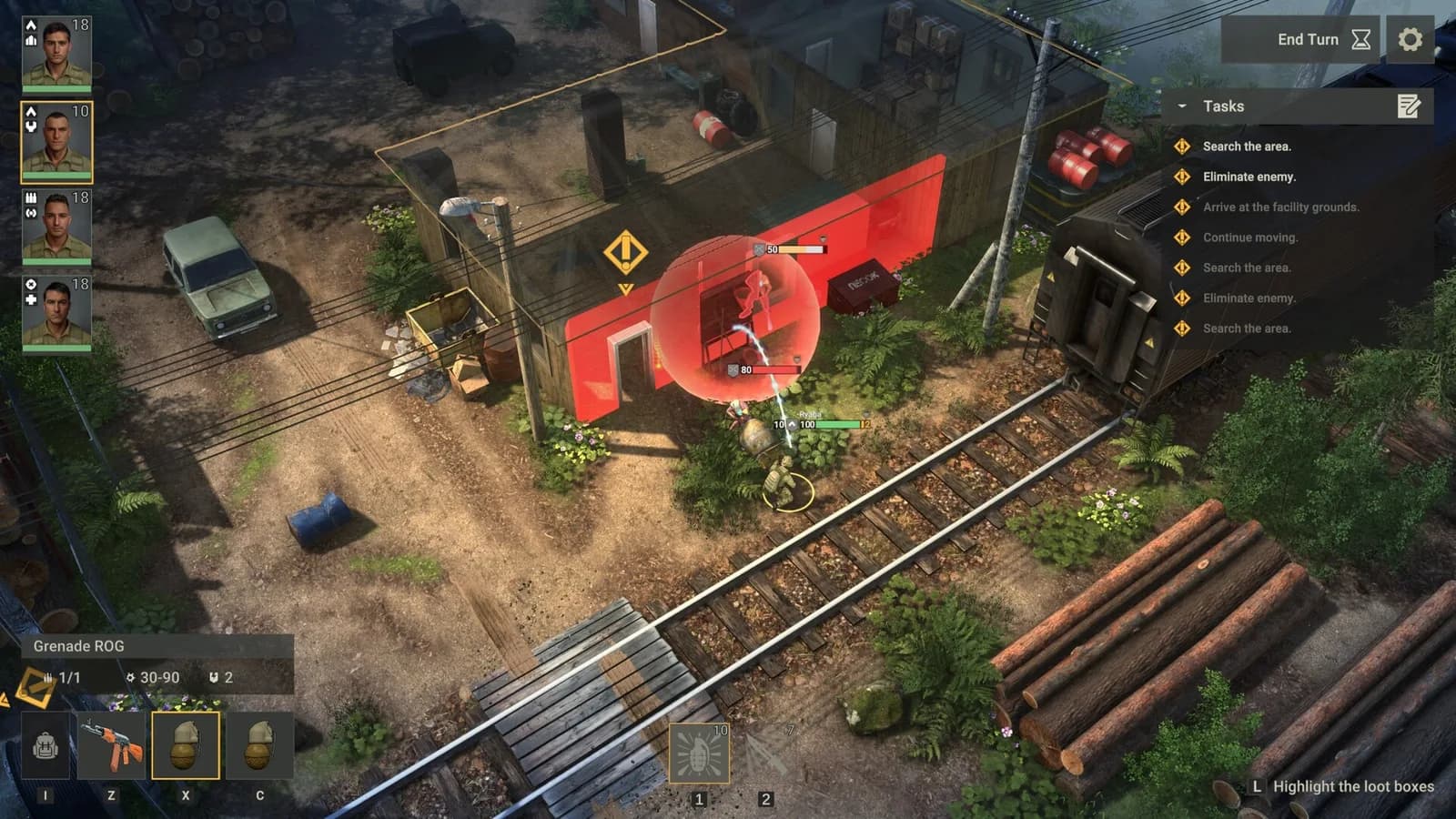 Future War Tactics: SOF vs Alien Invasion – Turn-Based Strategy — скриншот