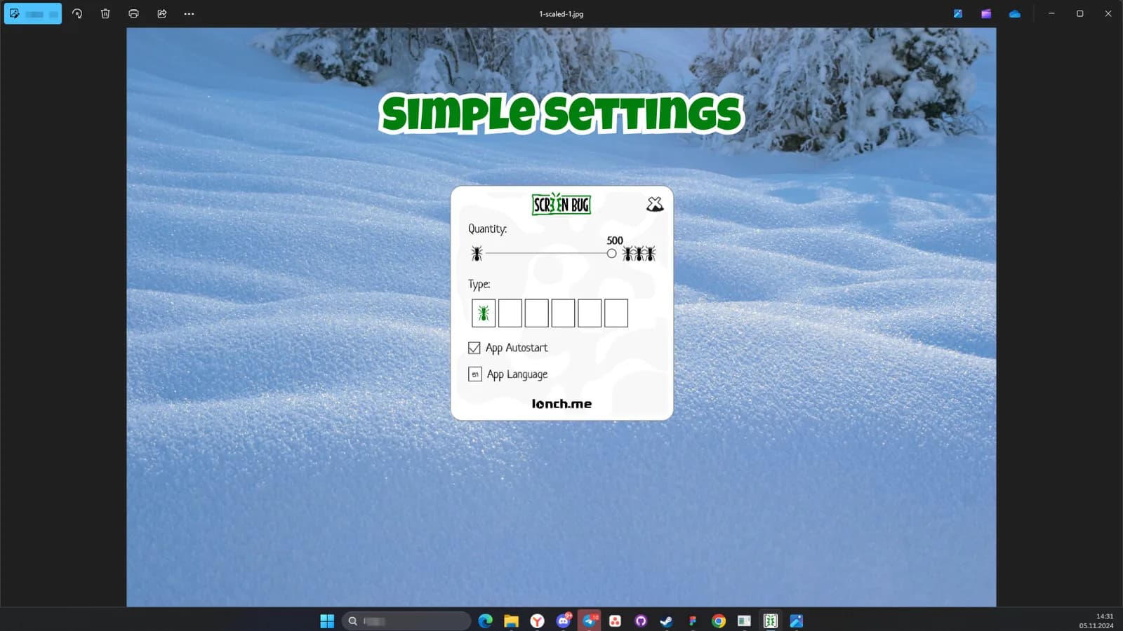 Screen BUG — скриншот