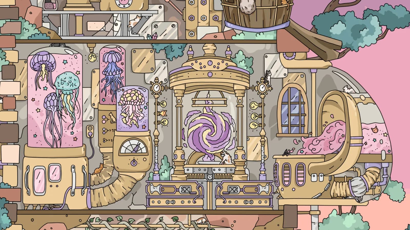 FIND KITTENS 4: Aetherpunk — скриншот